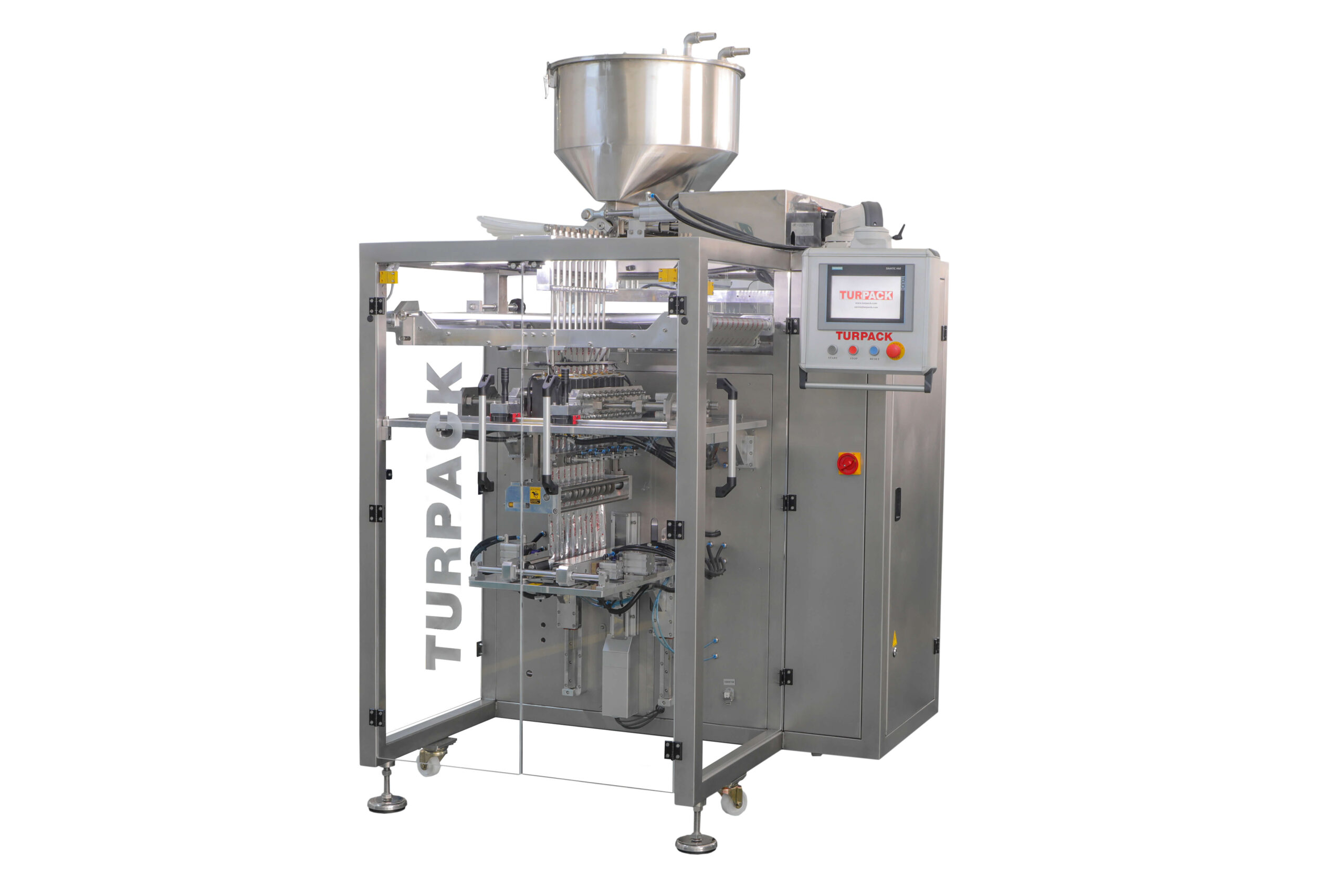 4 Side Seal Sachet Packing Machine For Liquid Paste Products